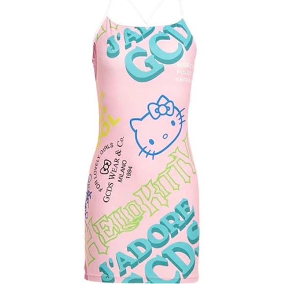 GCDS HELLO KITTY DRESS (rare) - Picture 2 of 4